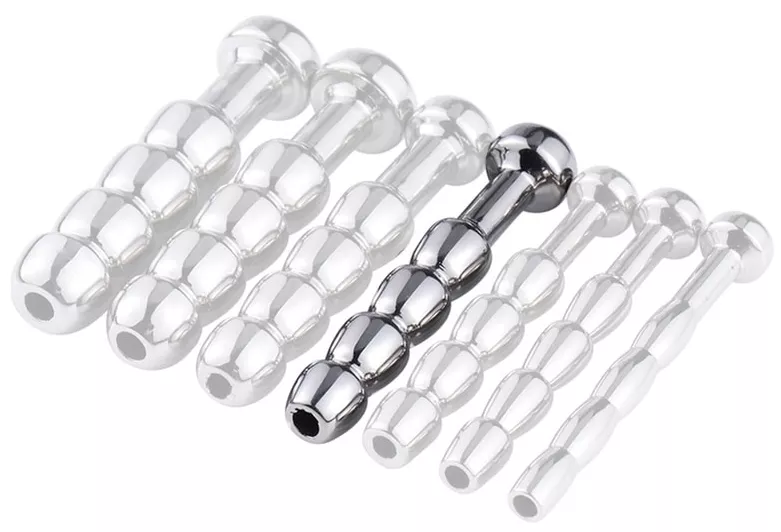 Butt plug Harnröhre durchbohrt Cock Top XL 4.5cm - Durchmesser 8mm