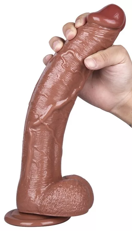 Dildo realistisch ENZO 23.5 x 5.2 cm Braun