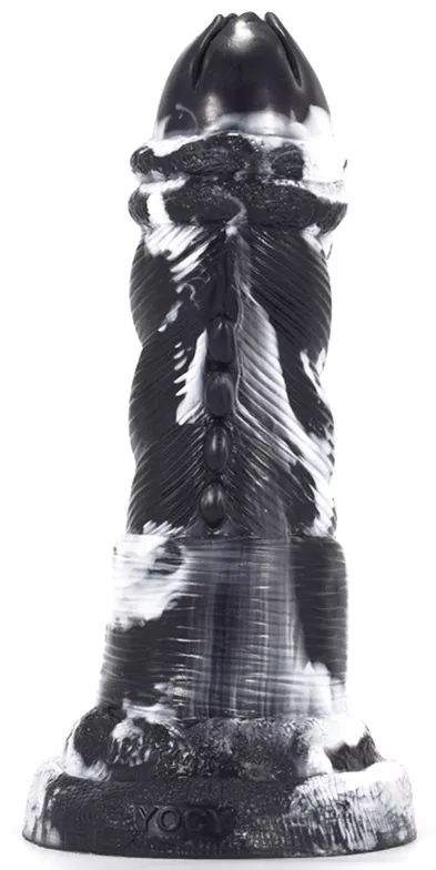 Nox Dildo 18 x 6cm Black-White