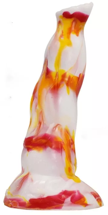 Dildo Lupkal 19 x 5.5cm Weiß-Orange