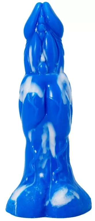 Dildo Wolorz 20 x 6cm Blau-Weiß