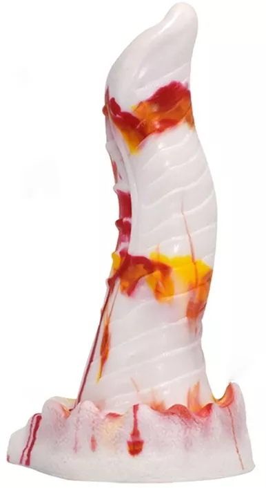 Dildo Lizard 20 x 5cm Weiß-Orange