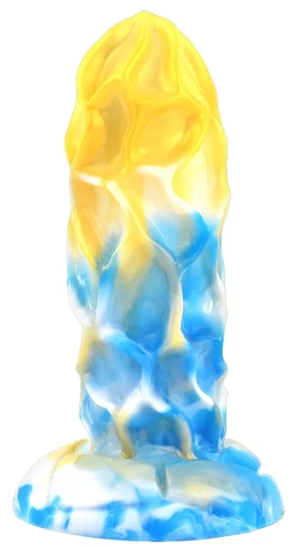 Dildo Dragonis 16 x 5.5cm Gold-Blau