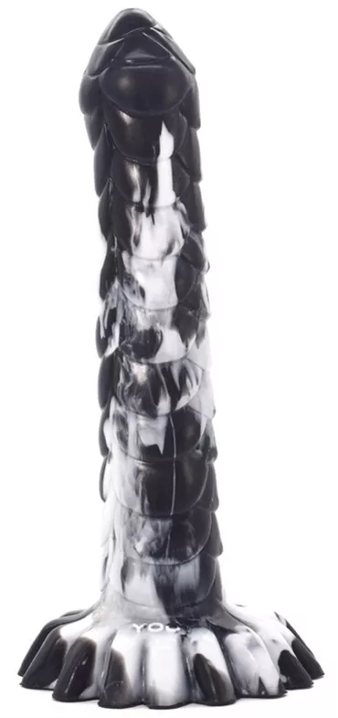 Dildo Nagal 21 x 4cm Schwarz-Weiß