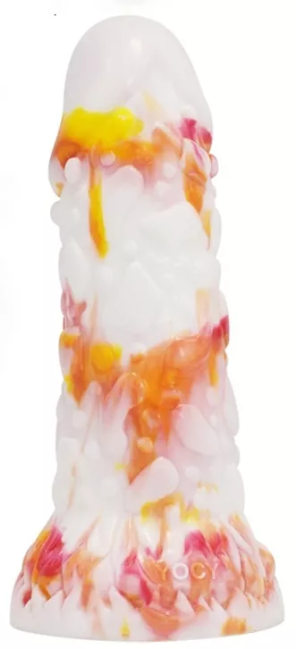 Toadyk Dildo 17 x 6cm White-Orange