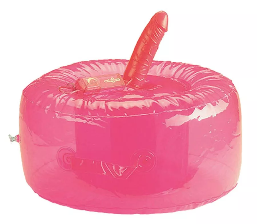 Kissen mit vibrierendem Dildo 13 x 4 cm Rosa