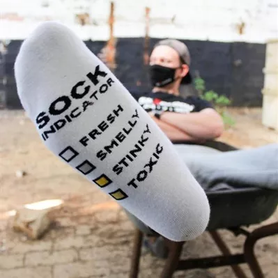 Weiße Socken SMELLY Sk8erboy