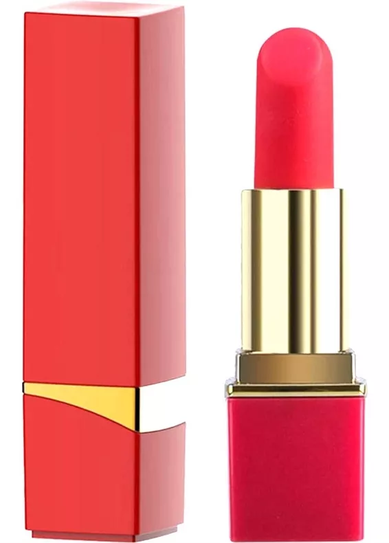 Mini-Vibrator Lipstick Rock 8.7 x 2.3cm Rot