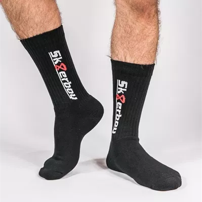 Schwarze Socken CREW SOCKS Sk8erboy