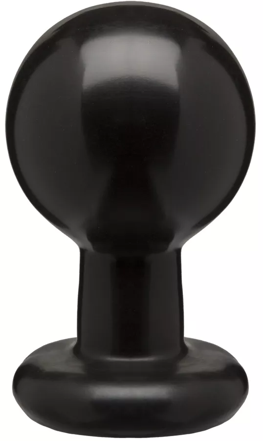 Anale plug XXL Round 11 x 7 cm Zwart