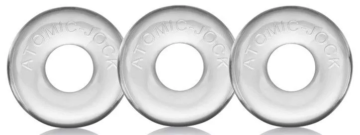 Pack aus 3 Mini-Cockrings Oxballs transparent
