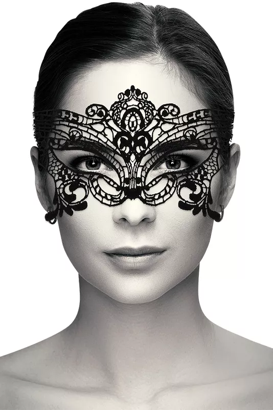 Spitzenmaske Venezia Schwarz