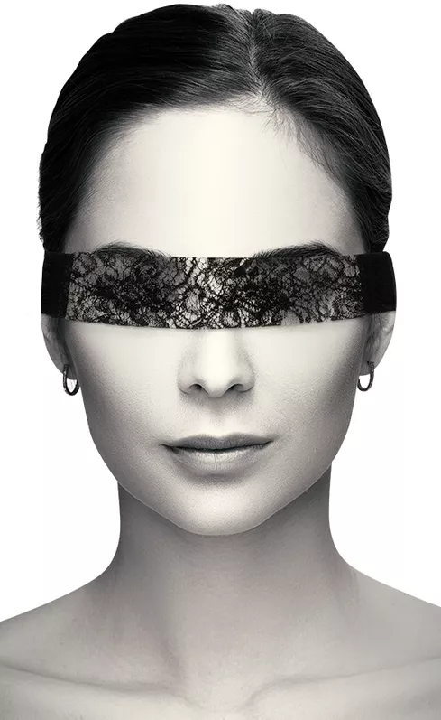 Spitzenband für die Augen Schwarz