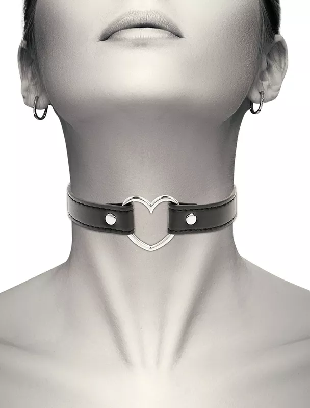 Choker Coquette Herz Schwarz