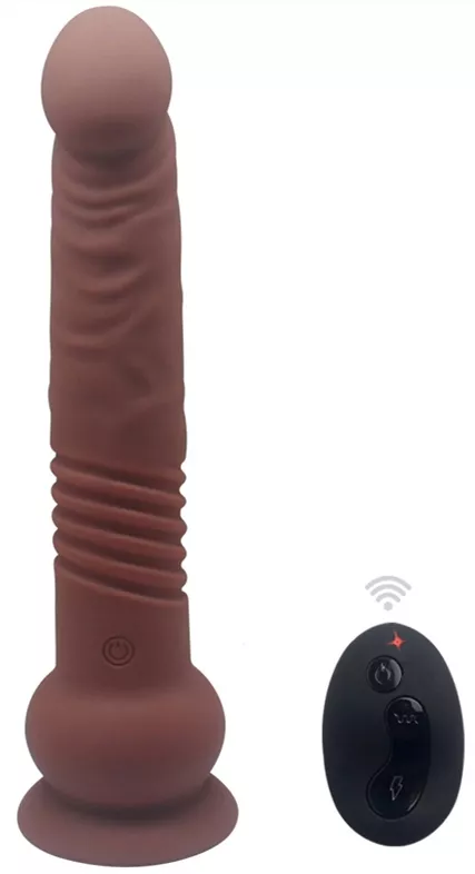 Vibrator Körper The Commander 19 x 3.7cm Braun