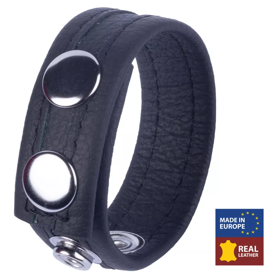 Cockring aus Leder Tippy Schwarz