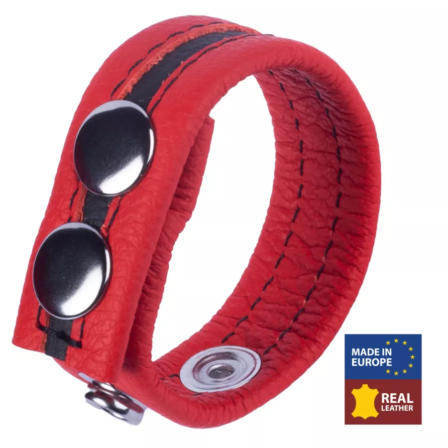 Cockring aus Leder Tippy Rot