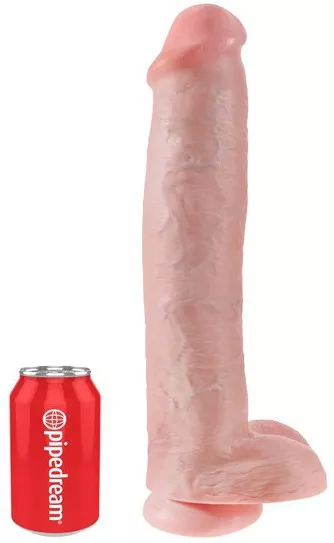 XL Dildo King Cock 34 x 8cm Flesh
