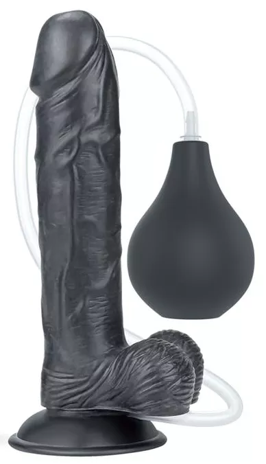 Ejakulierender Dildo Squirt 20 x 4.5cm Schwarz