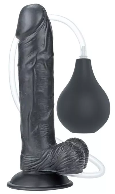 Ejakulierender Dildo Squirt 18 x 4.5cm Schwarz