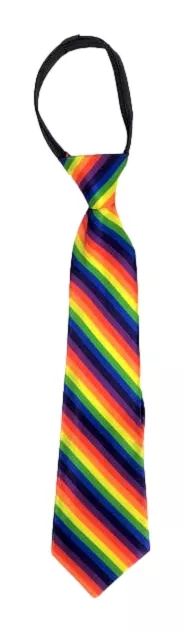 Krawatte Rainbow mit Gummiband 35cm