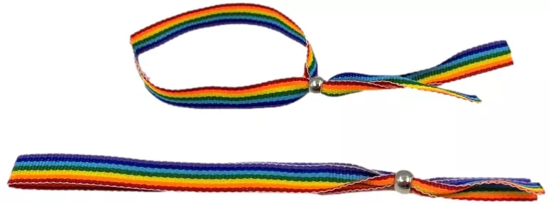 Armband Stoff Rainbow