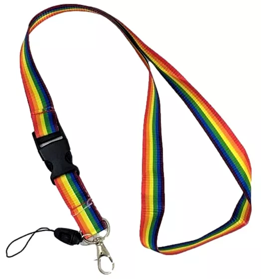 Schnur Rainbow mit Clip 50cm