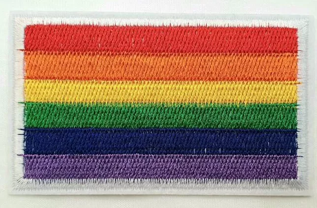 Wärmeklebeabzeichen Rainbow 5.5 x 8.5cm