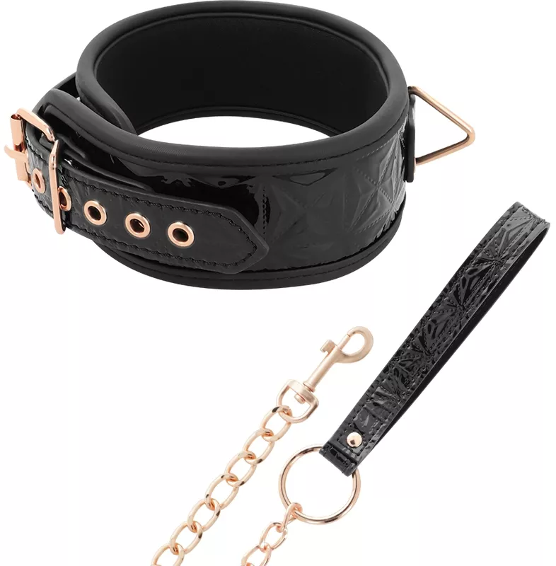 Halsband-Leine Begme Schwarz