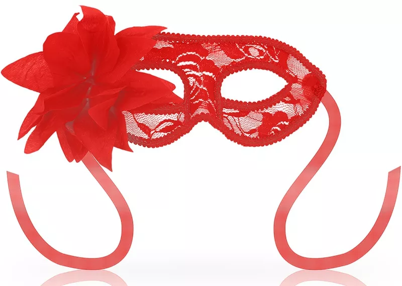 Maske OHMAMA Spitze und rote Blume