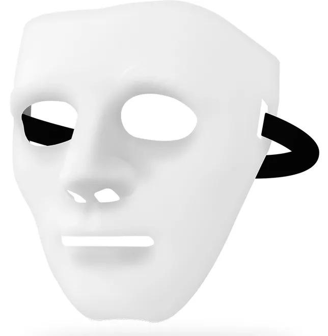 Herrengesichtsmaske Weiß