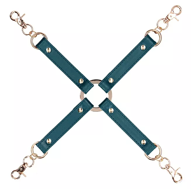 Hogtie für Handschellen Connector Blau