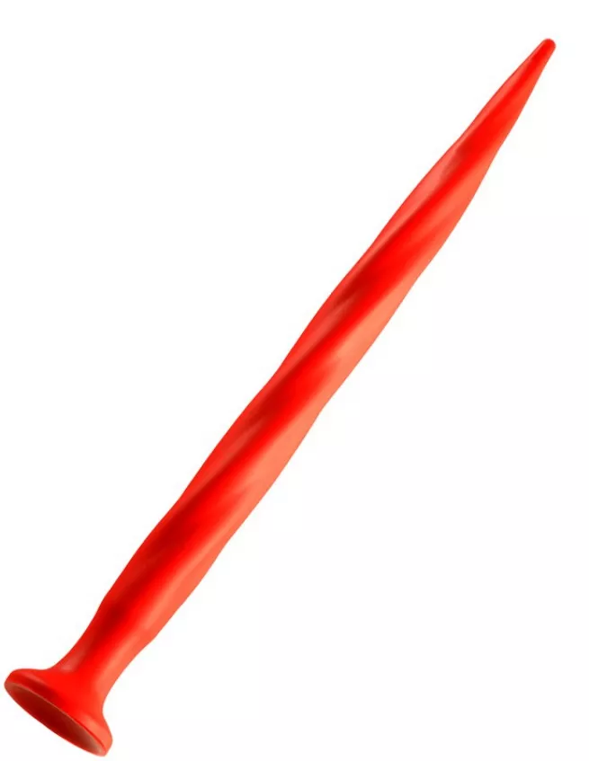 Langer Dildo Stretch Worm N1 - 39 x 3cm Rot