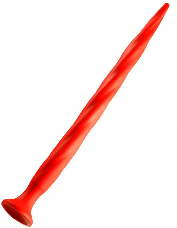 Langer Dildo Stretch Worm N3 - 48 x 3.7cm Rot
