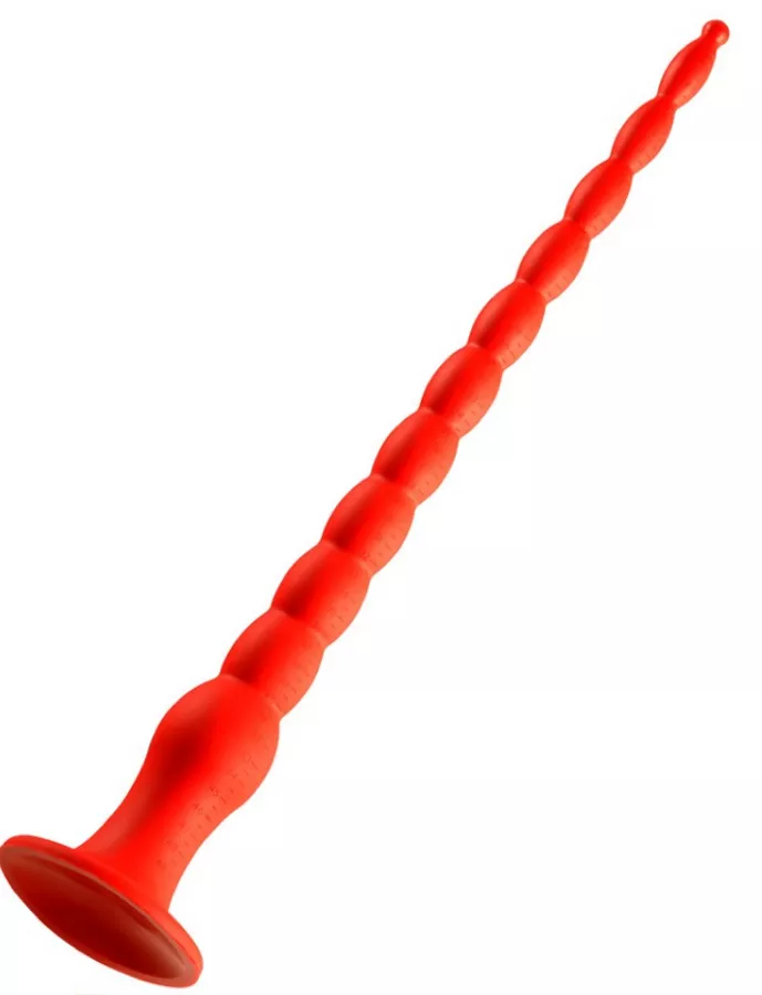 Langer Dildo Stretch Worm N4 - 50 x 5.2cm Rot