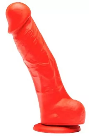 Silikon-Dildo Stretch N1 - 14 x 3.7cm Rot