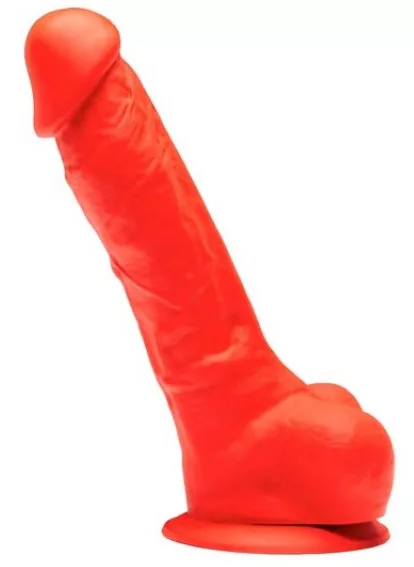 Silikon-Dildo Stretch N2 - 17 x 4.3cm Rot