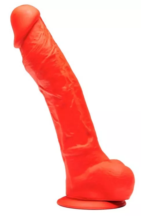 Silikon-Dildo Stretch N4 - 23 x 5.2cm Rot
