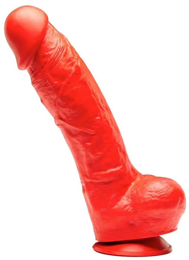Dildo aus Silikon Stretch N5X - 27 x 8cm Rot