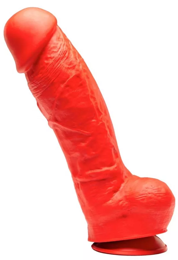 Dildo aus Silikon Stretch N5XX - 27 x 9cm Rot