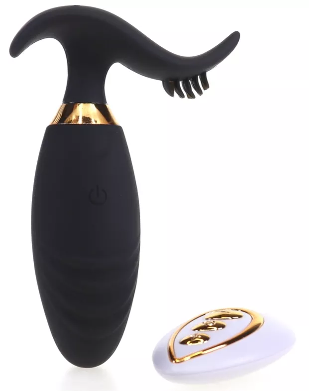 Vibriereies Ei Wavy Sex 8.5 x 3cm Schwarz