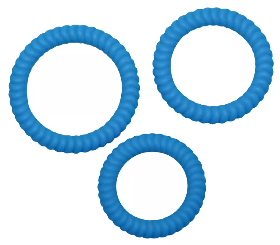 3er-Pack Penisringe Lust Blau