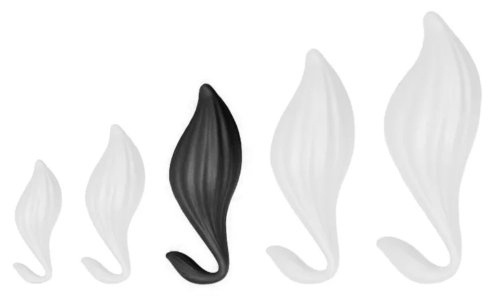 Analplugg Silikon Bulby L 17 x 8cm Schwarz