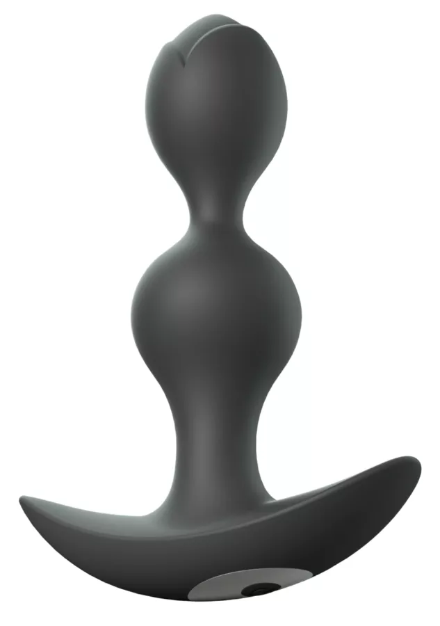 Vibierender Buttplug Twinny Bud 10.5 x 3cm Schwarz