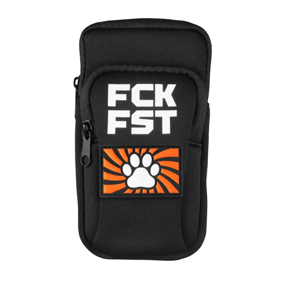 Fuck Bag FCK FST Schwarz Tag Paw Orange