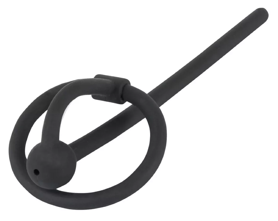 Durchbohrter Harnröhren-Stöpsel Ring Play 10,5cm - Durchmesser 6mm
