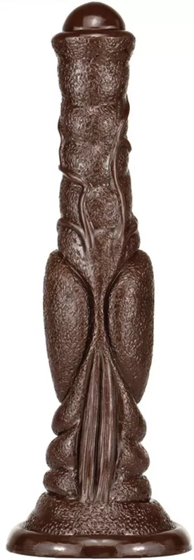 Dildo Monster Dog Long 26 x 6cm Dunkelbraun
