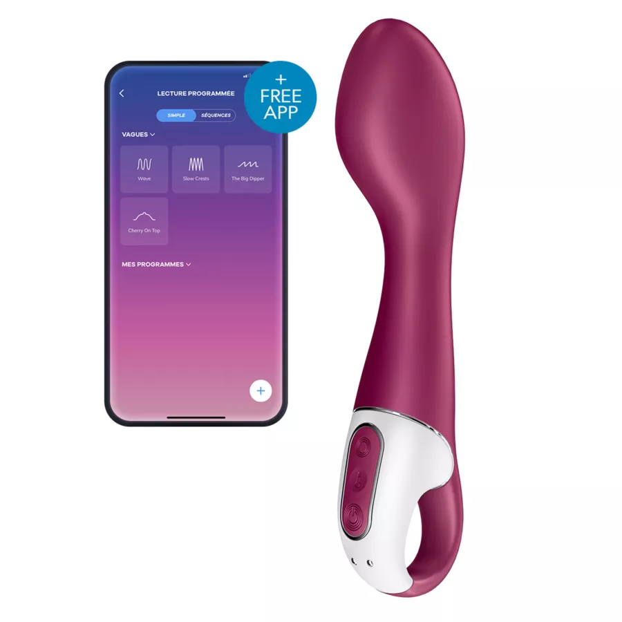 Verbundener Vibrator Hot Spot Satisfyer 20cm Flieder