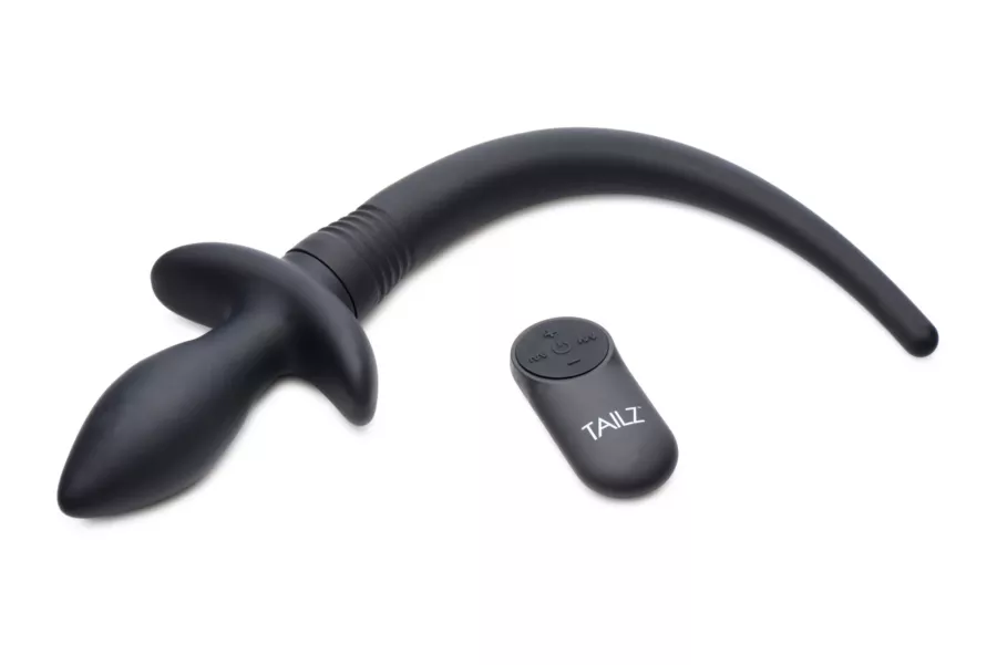 Vibrierender Hundeschweif-Plug Waggerz 9 x 3.8cm - Schweif 25cm