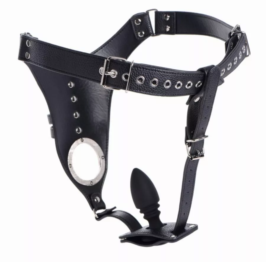 Keuschheitsgürtel mit Plug Strict Male 8.5 x 3.3cm